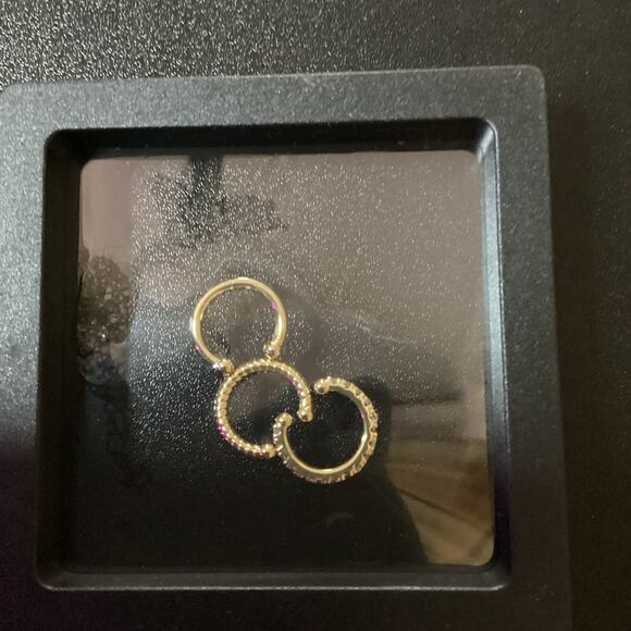 Moodear Saint Ear Cuff Earrings 3 Pack Gold Tone - Picture 3 of 4